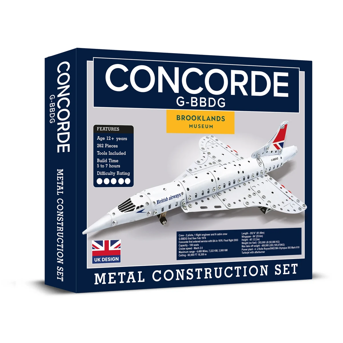 3D Metalen Bouwpakket Concorde