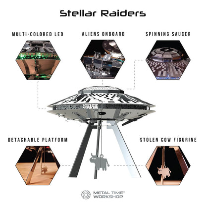 3D Metalen Bouwpakket Stellar Raiders UFO
