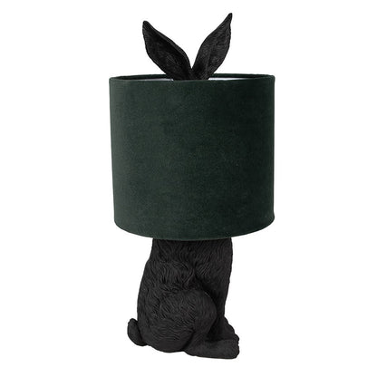 Tafellamp Konijn Zwart Groen Ø 20x43 cm