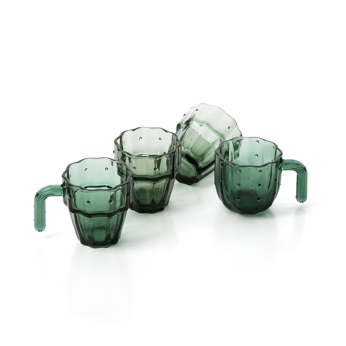 De Stack-a-Cactus Bril - Groen - Set van 4