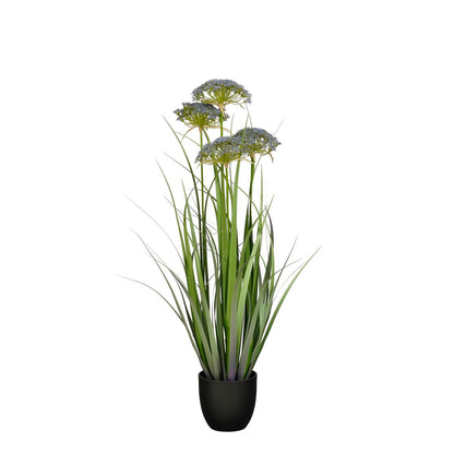 Kunstplant Siergras Paars Ø25cm x H90cm