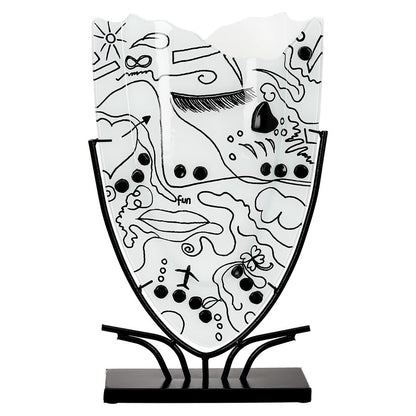 Vaas Modern Art wit H.49 cm