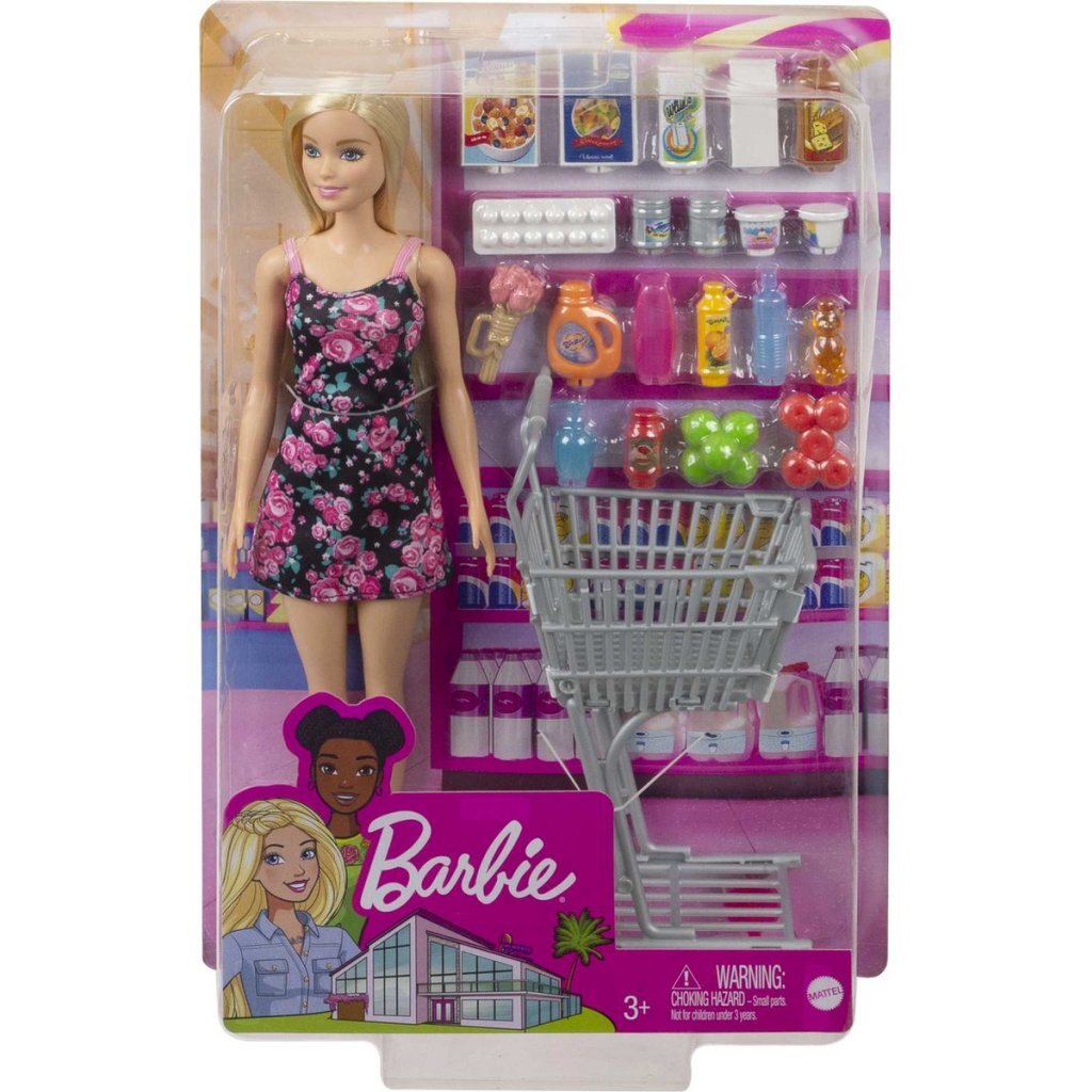 Barbie met Boodschappenkar