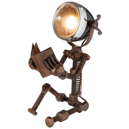 Metalen lamp "Reading" koper.