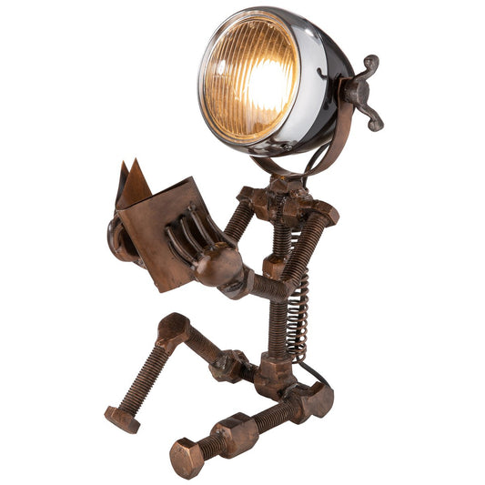 Metalen lamp "Reading" koper.