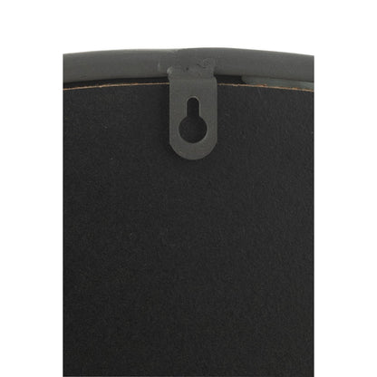 J-Line spiegel Rond - metaal - zwart - small - Ø 40 cm