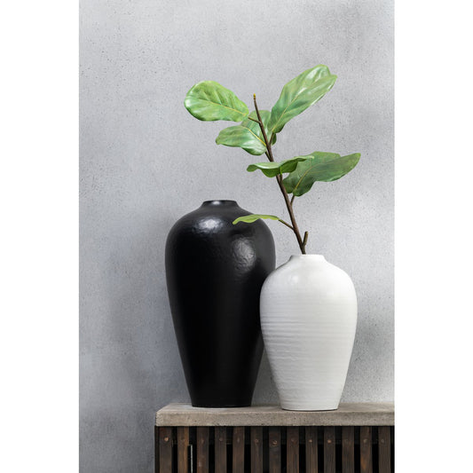 J-Line vaas - keramiek - wit - small - 35 cm hoog