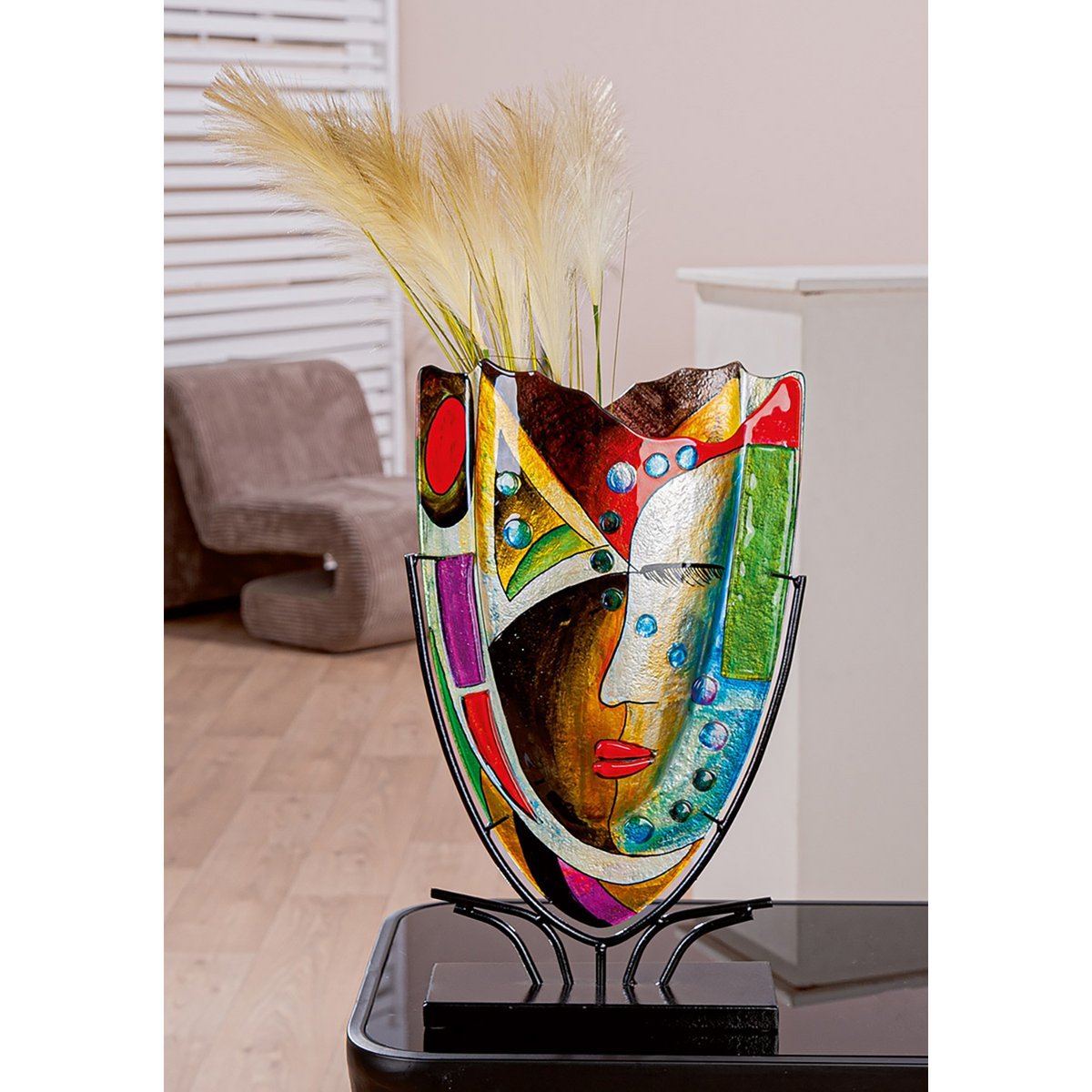 Veronique gezichtsvaas, hoogte 49 cm