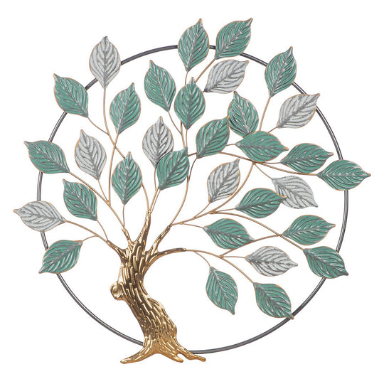 Wandreliëf boom in cirkel, hoogte 70 cm
