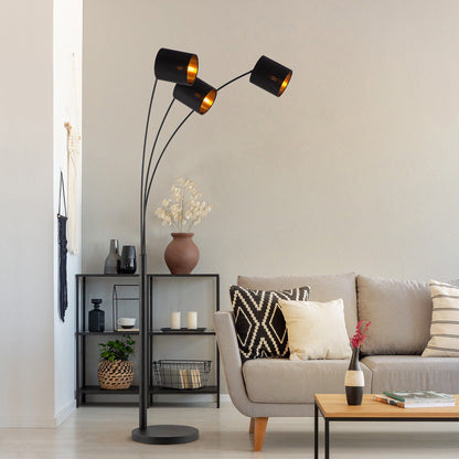 Moderne Vloerlamp - Staande Lamp - 3-lampenkapp