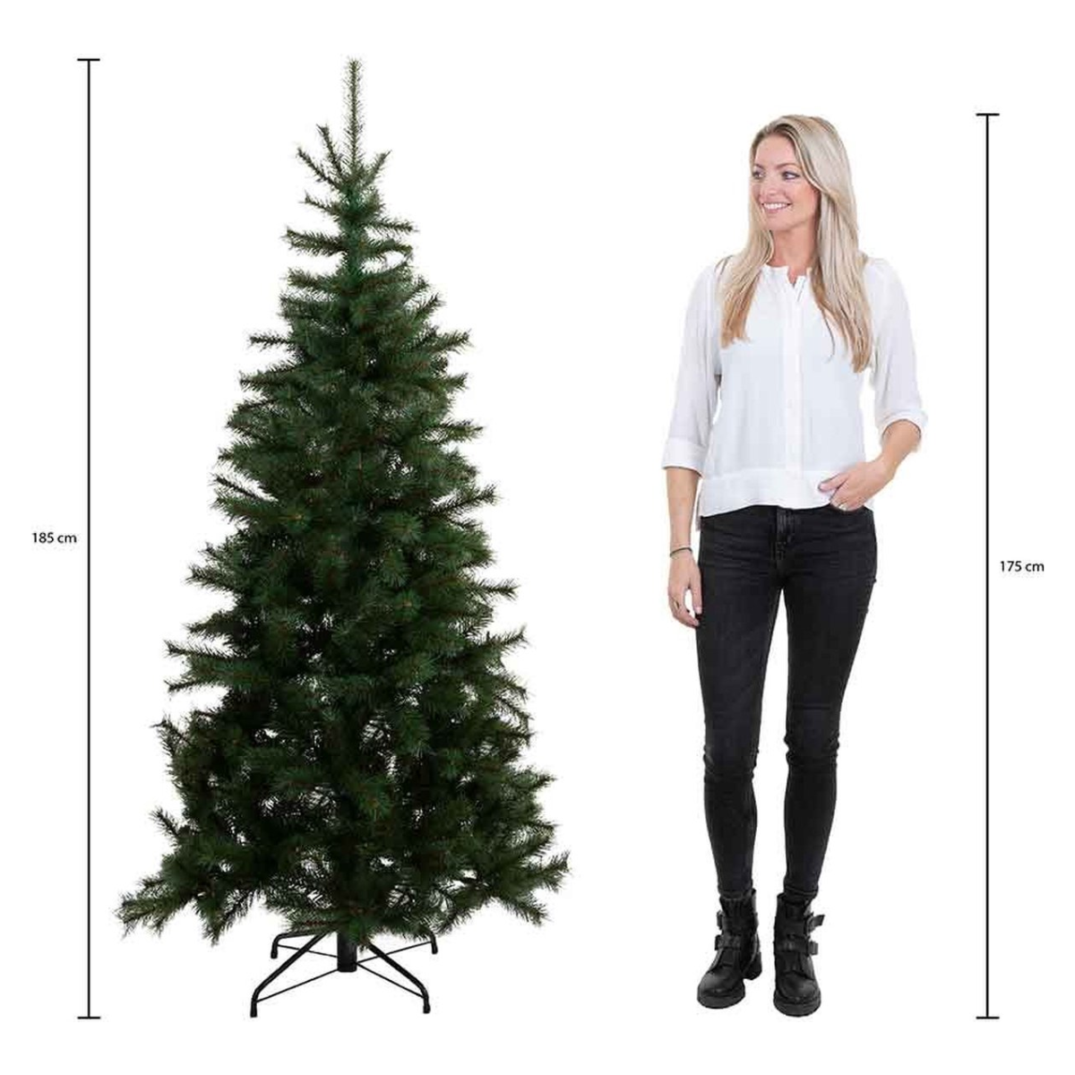 Kunstkerstboom Forrester H185cm Ø109cm Groen