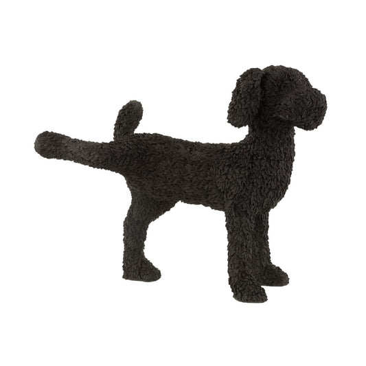 J-Line decoratie Hond Max - polyresin - zwart