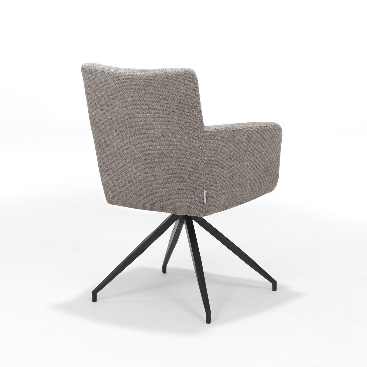 Joey armstoel Stof Retro Bliss Taupe frame zwart