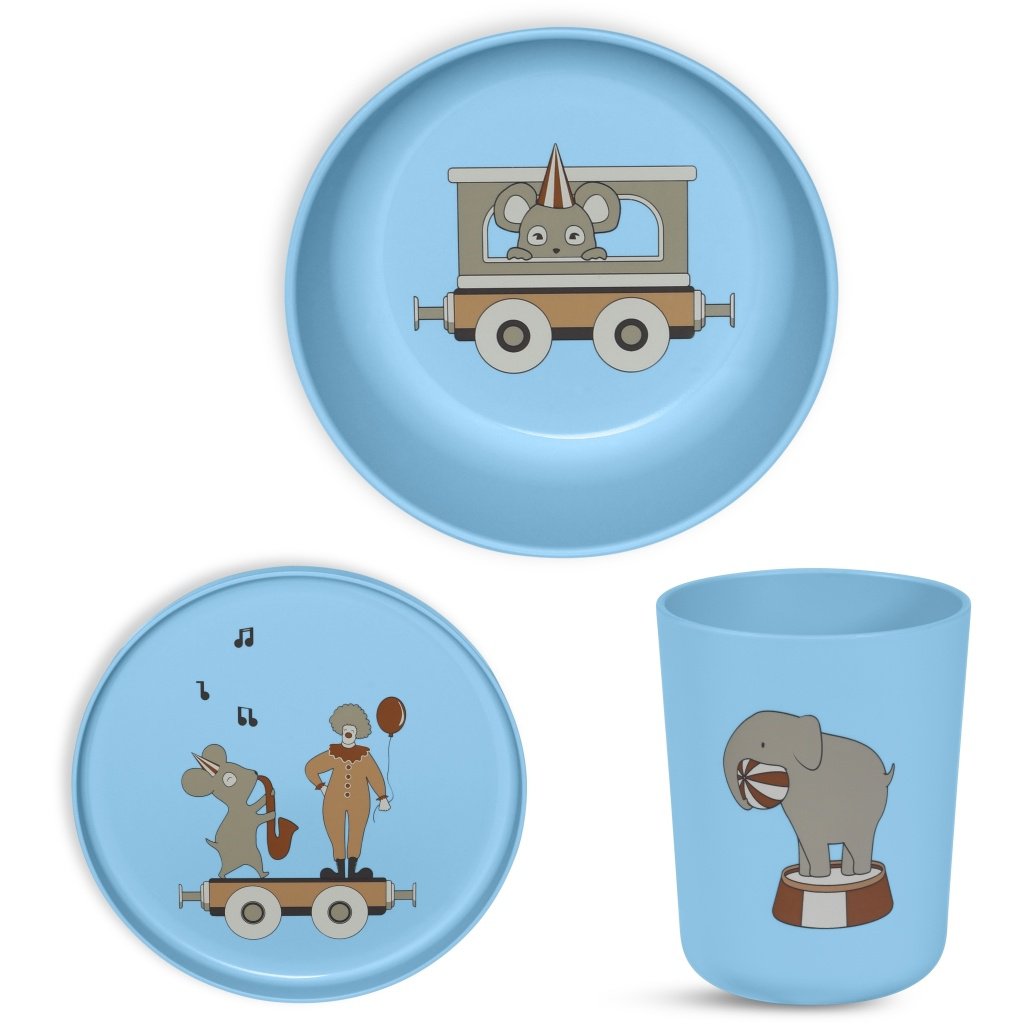 Milas bioplastic dinerset 3-pack