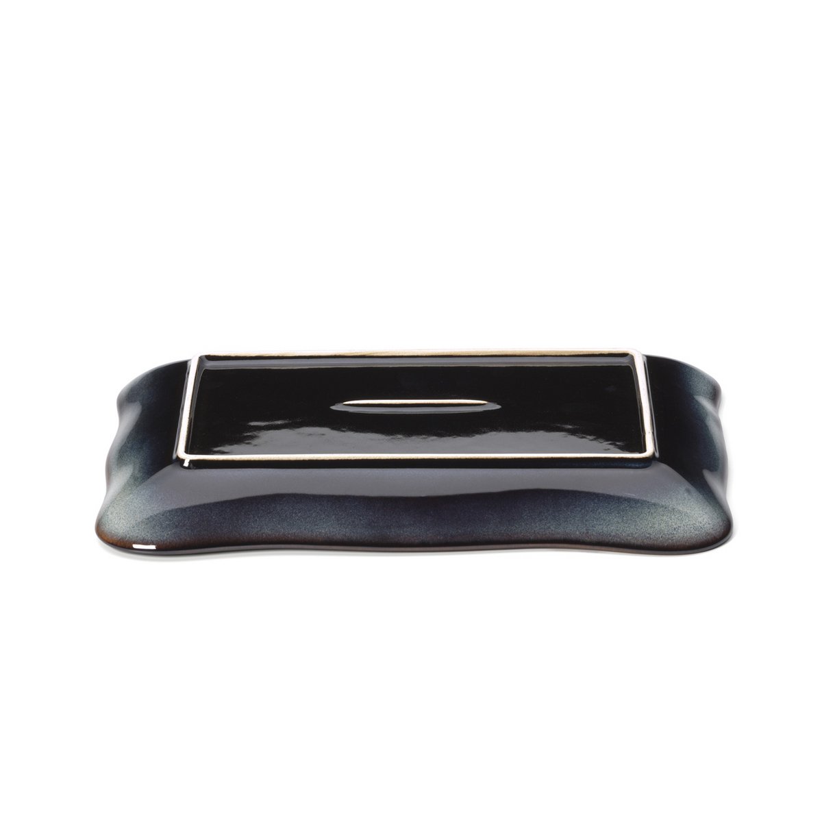 Het Lotus Ice Rechthoekige Bord - Grijs Bruin - L