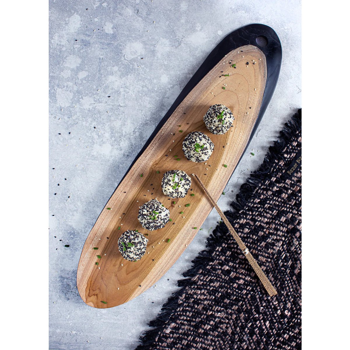 Oh My Gee Placemat - Zwart Koper - Set van 4