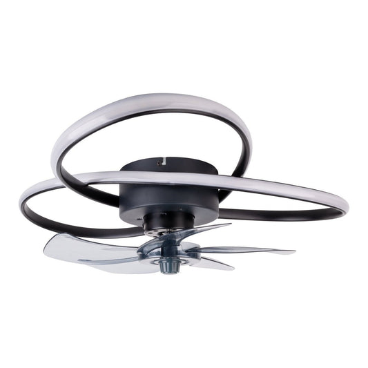 Plafondlamp LED "Leccio" met ventilator, nachtlichtfunctie, dim- en lichttemperatuurinstelling