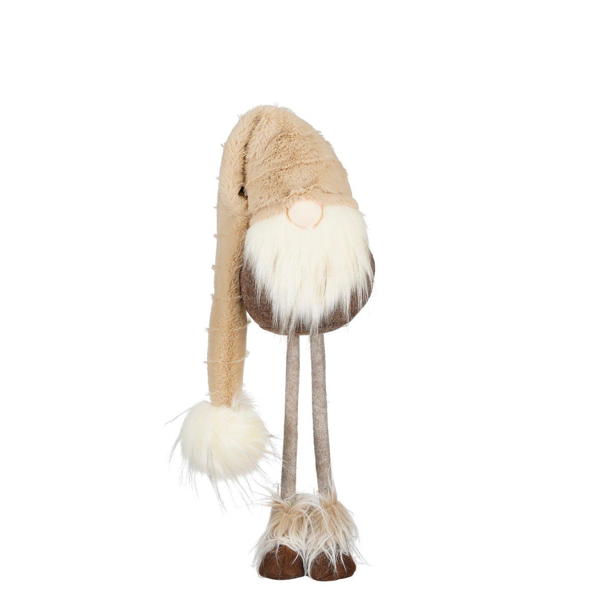 Decoratief kerstkabouter H54cm Bruin
