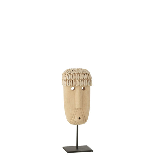 J-Line Standbeeld Julien - steen/schelp - naturel - large