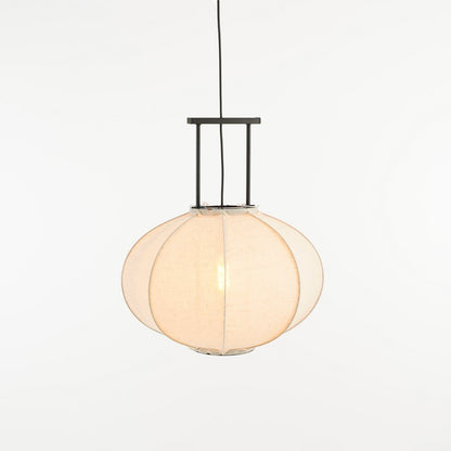 Pego Hanglamp - H55 x Ø50 cm - Linnen - Off-white
