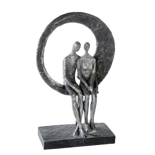 Polysculptuur "Love Place" antiek zilver
