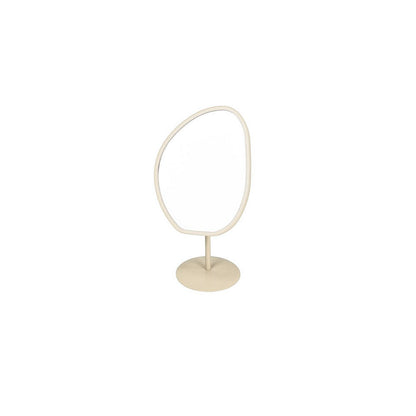 Staande make-up spiegel beige