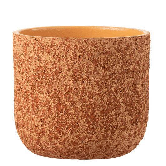 J-Line bloempot Ruw - keramiek - terracotta - large - Ø 22 cm
