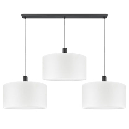 Hanglamp Canvas-Xxl Beam 3L - Wit - 50cm