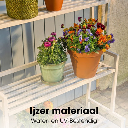 Plantenstandaard buiten Greenrax Gebroken wit