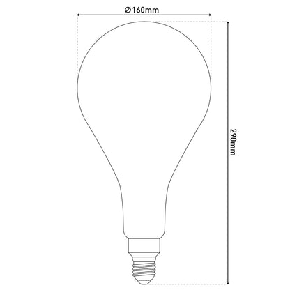LED-lamp "Dilly Max" E 27 Warm Wit 5 Watt