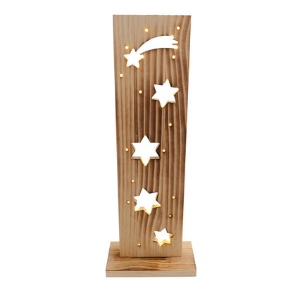 Houten Bord "Stars" Hoogte 60cm met LED