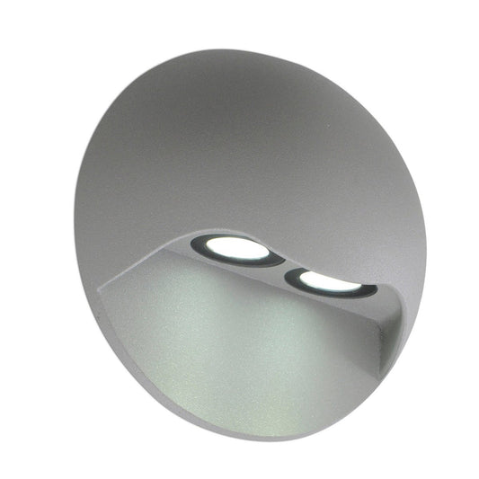 Wandlamp buiten LED "Vedus" diameter 13 cm Grijs