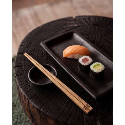 The Burned Sushi Bord - Zwart - M