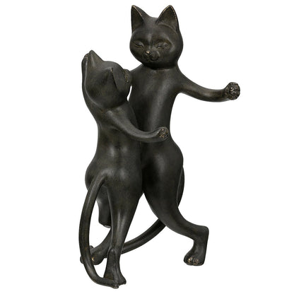 Beeldje kat Gatto H.30,5 cm 2 figuren