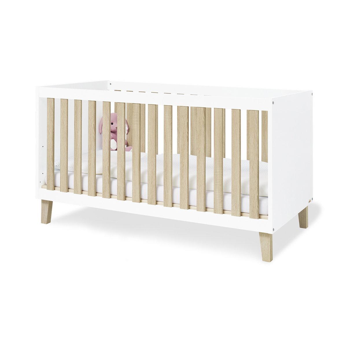 Set 'Lumi' breed groot 3 delen: ledikant, brede commode, grote kledingkast