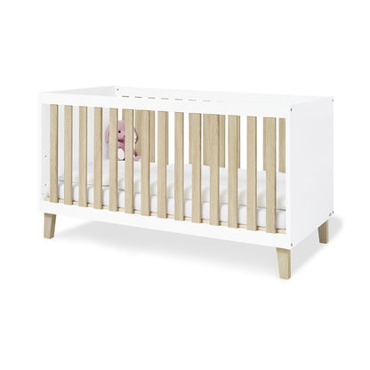 Set 'Lumi' breed groot 3 delen: ledikant, brede commode, grote kledingkast