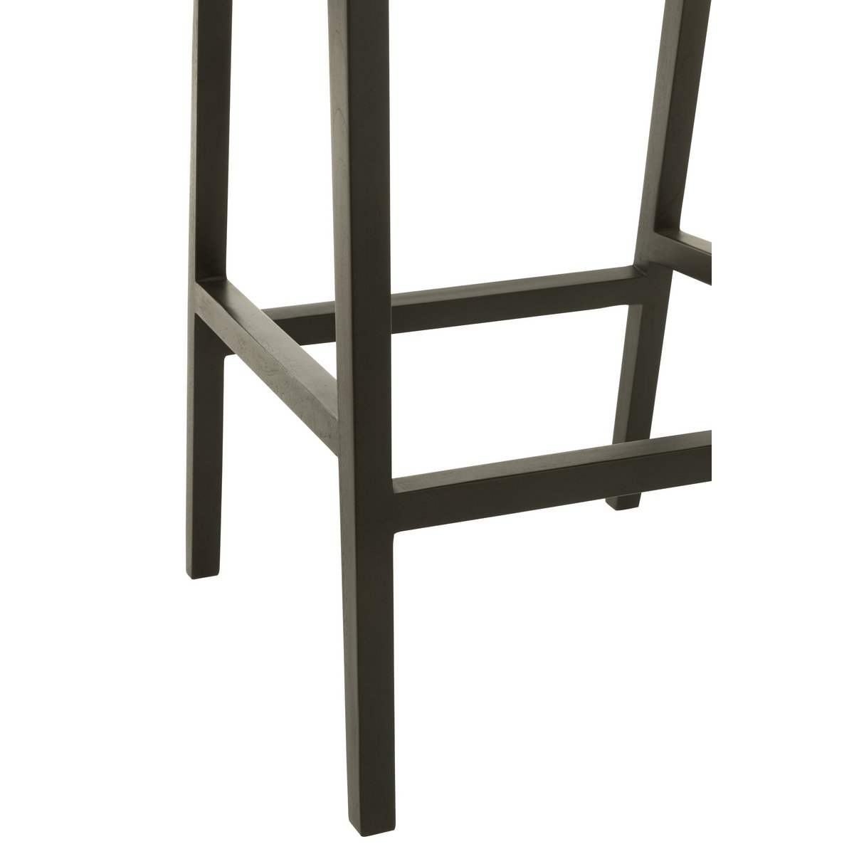 J-Line barstoel Emma - hout - zwart/bruin