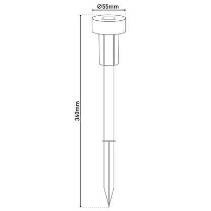16-delige set LED-Solar-Tuinverlichting