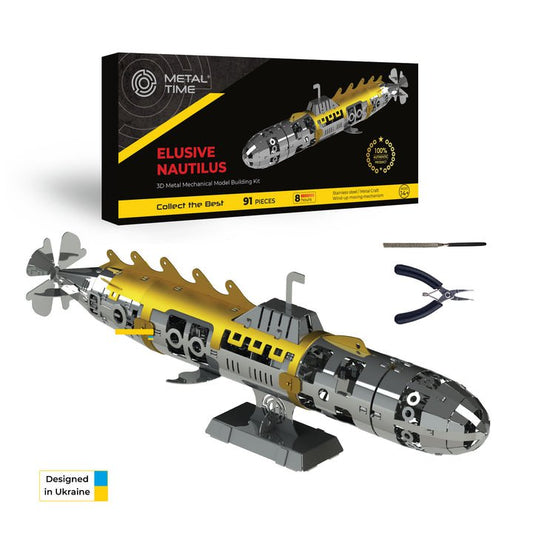 3D Metalen Bouwpakket Elusive Nautilus