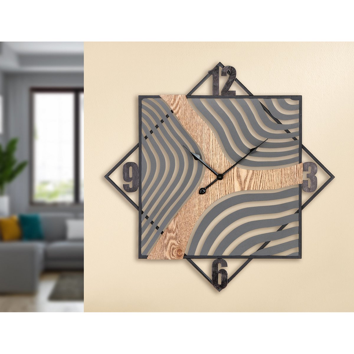 Wandklok Incavo H. 60 cm