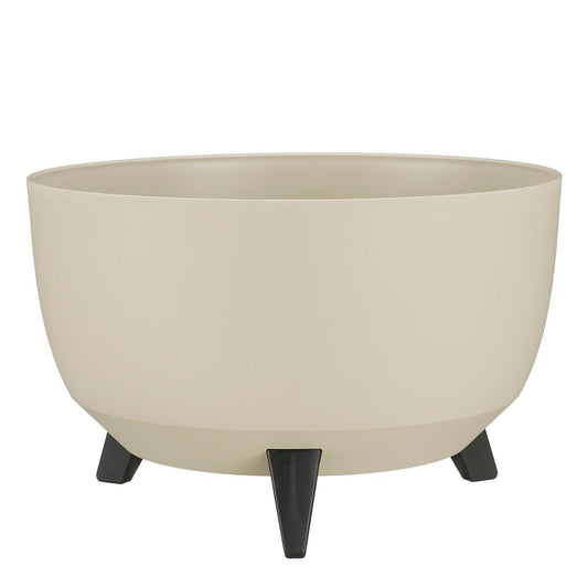Plantenbak buiten Doppio Beige Ø40cm H20,5cm