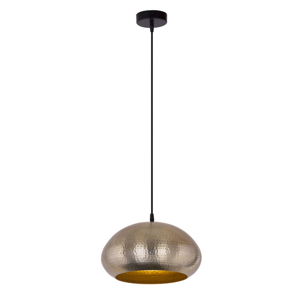 Hanglamp metaal verguld of zilver vintage
