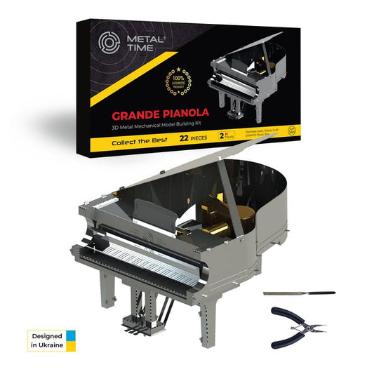 3D Metalen Bouwpakket Muziekdoos Grande Pionola