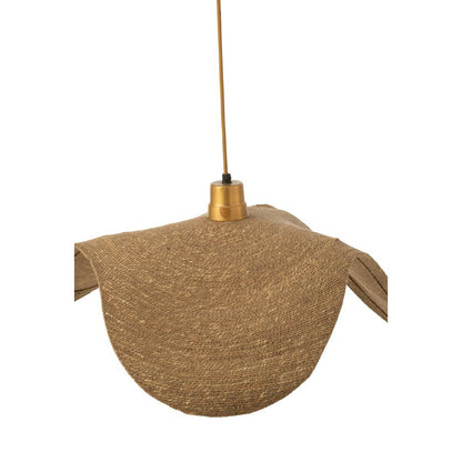J-Line hangende Lamp Moon - jute - naturel - medium