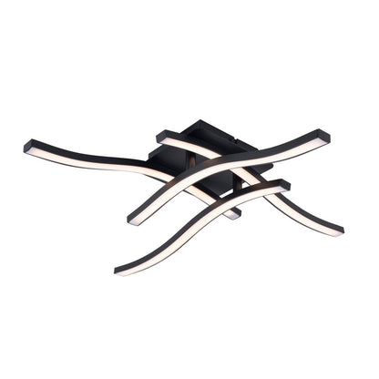 Wand/plafondlamp "Onda" LED lengte 45 x 45 cm