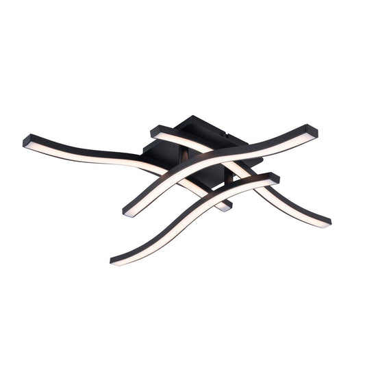 Wand/plafondlamp "Onda" LED lengte 45 x 45 cm