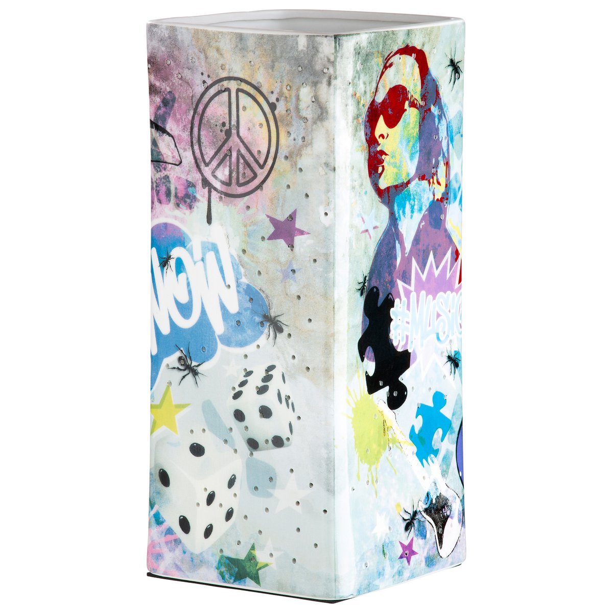 Porseleinen lamp "Street Art"