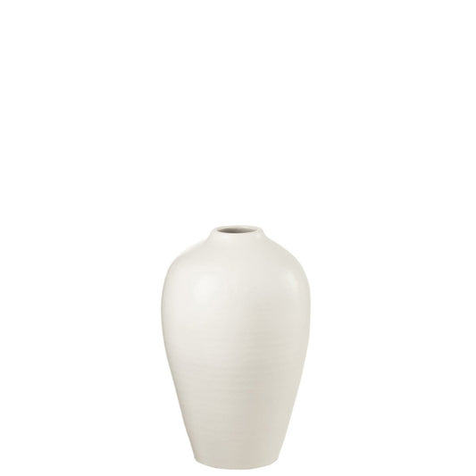 J-Line vaas - keramiek - wit - small - 35 cm hoog