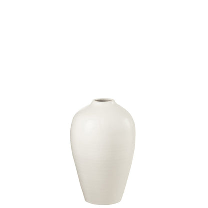 J-Line vaas - keramiek - wit - small - 35 cm hoog