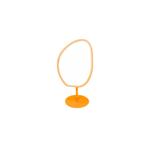 Staande make-up spiegel oranje